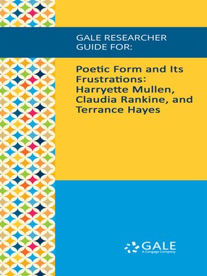 cover image of Gale Researcher Guide for: Poetic Form and Its Frustrations